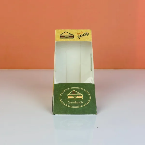 Boîte à sandwich en kraft avec fenêtre – Image 4