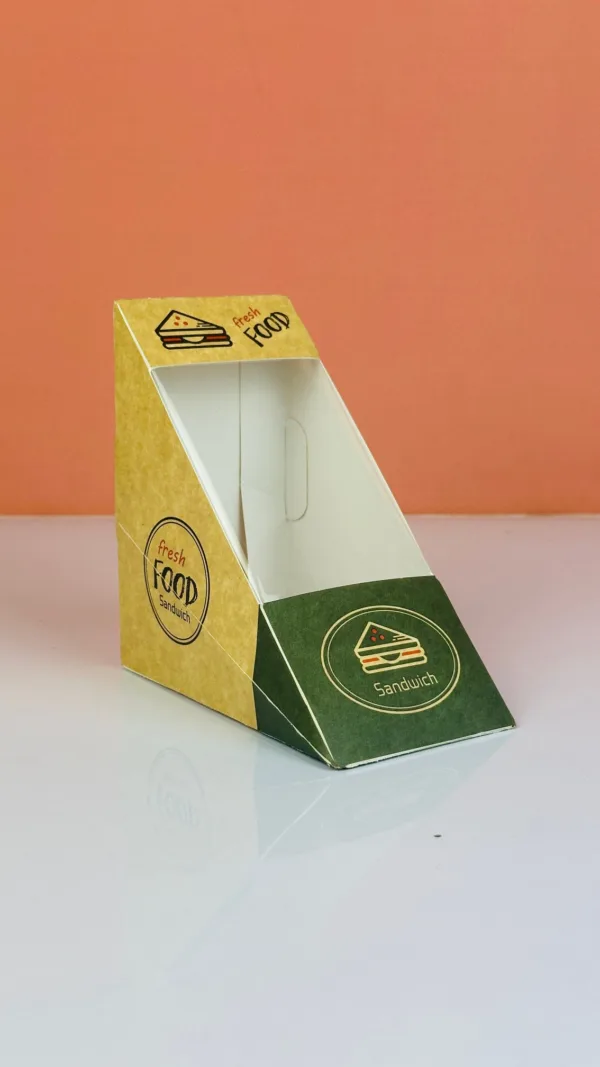 Boîte à sandwich en kraft avec fenêtre – Image 2